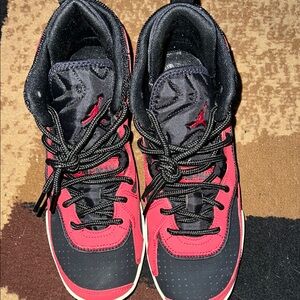 Kids Black and Red Athletic Shoes